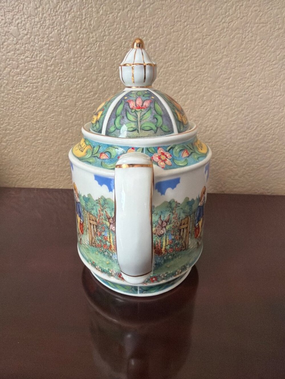 Set of 2 Vintage Sadler England Teapots David Copperfield & Floral Mini Teapot - Picture 8 of 16